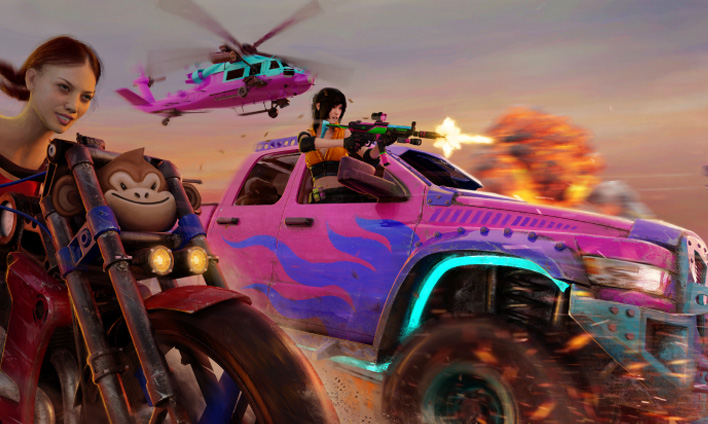 dois personagens do jogo cyberpunk